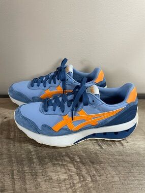 Men's ASICS Blue & Orange JOGGER X81 Running ATHLETIC Shoes SNEAKERS 8.5